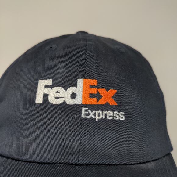 VF Imagewear FedEx Express Slideback Uniform Hat Blue RG-RG Embroidered Logo - Picture 4 of 11